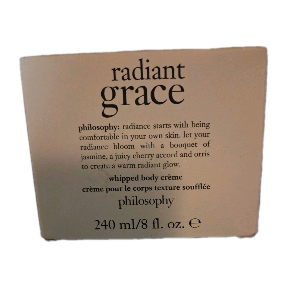 Philosophy Radiant Grace Whipped Body Creme 8 Oz - New in Box